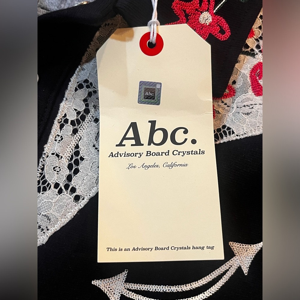 Advisory Board Crystals ABC XL Lace Western Sweatshirt NWT Embroidered Floral - Picture 15 of 15
